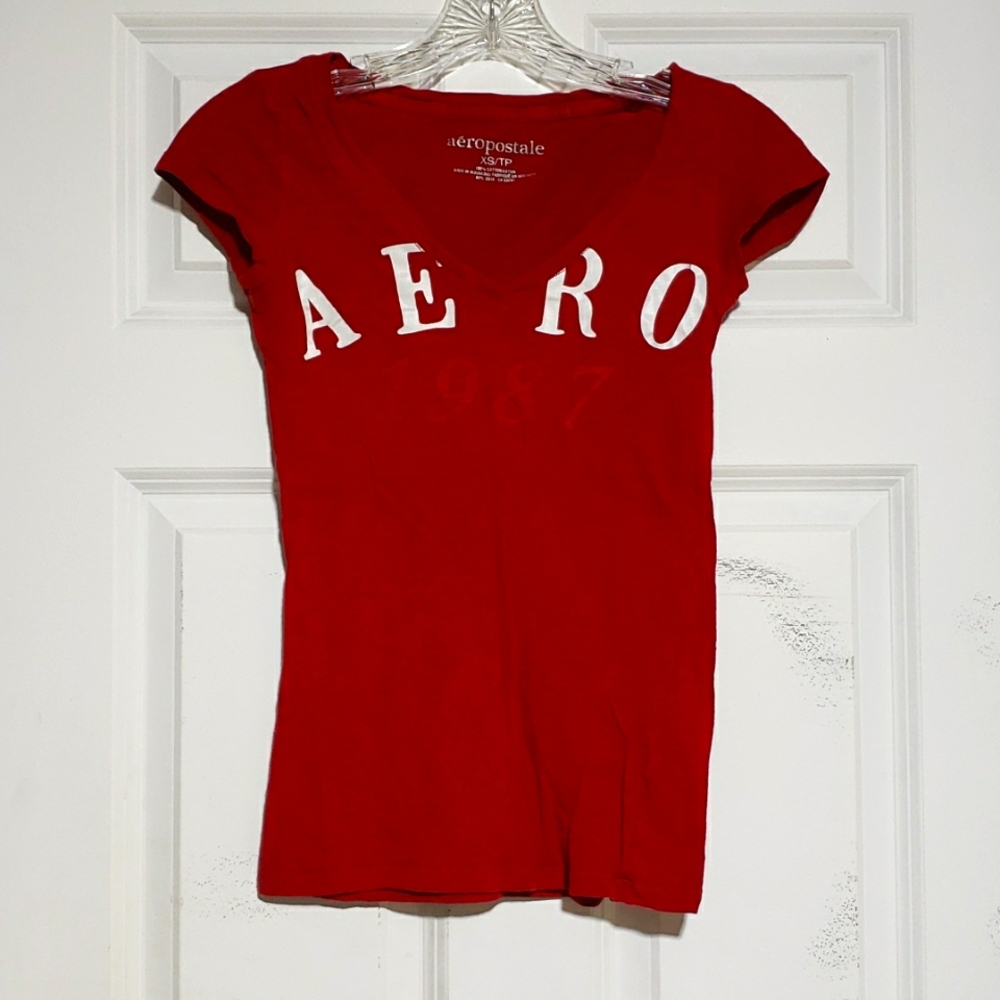 Aeropostale Red T - Womens XS
